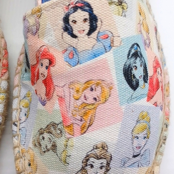 Disney Princess Pastel Portraits Ubuntu Espadrille Shoes Handmade SZ 8.5 NWOT - Picture 4 of 16